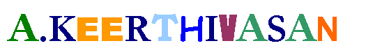 Text Box: A.KEERTHIVASAN